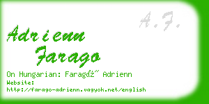adrienn farago business card