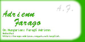 adrienn farago business card